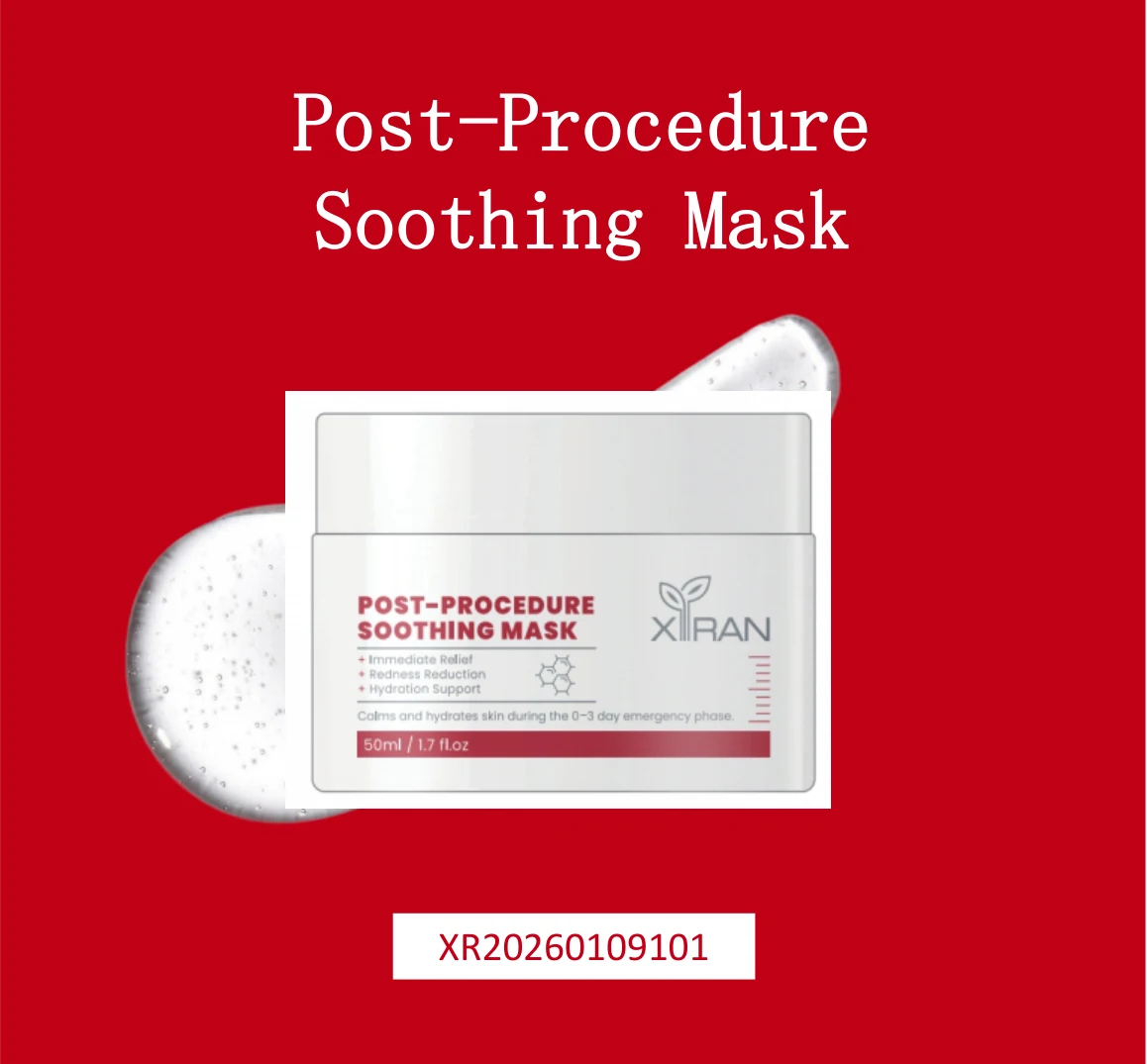 XIRAN Post-Procedure Soothing Mask original product presentation image, reference XR20260109101
