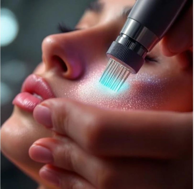 Facial aesthetic treatment-inspired skincare visual