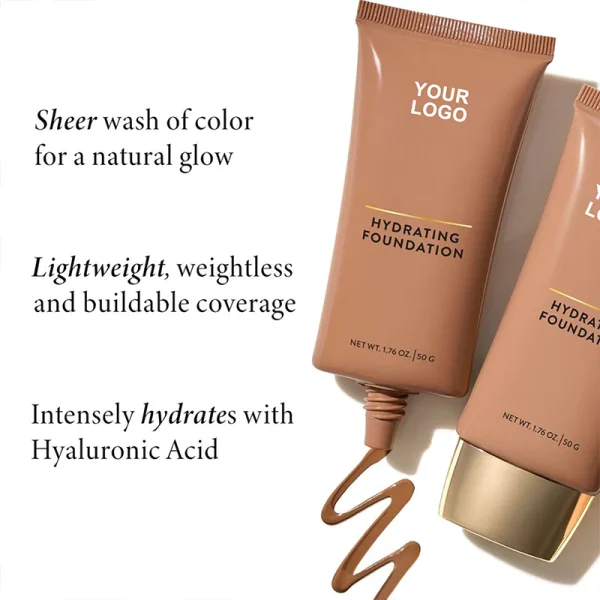 Private Label Waterproof Matte Foundation For Dark Skin - Gambar 5