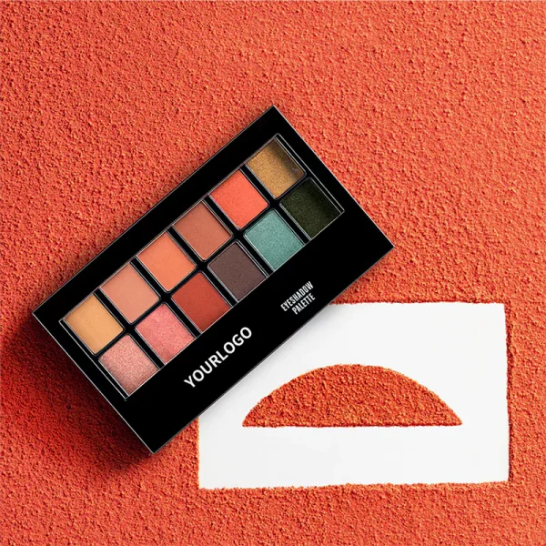Custom Logo 12 Colors Long Lasting Vegan Eyeshadow Palette - Afbeelding 3