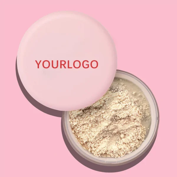Private Label Face Makeup Pink Matte Setting Loose Powder — изображение 5