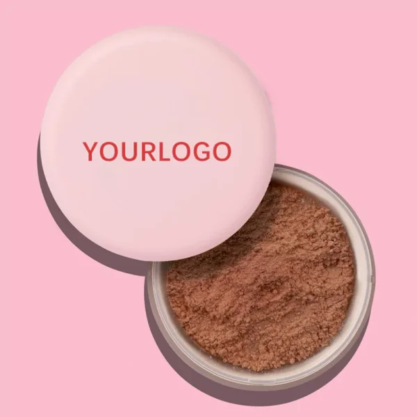 Private Label Face Makeup Pink Matte Setting Loose Powder — изображение 7