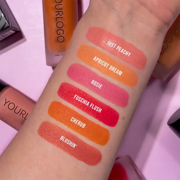 Private Label Natural Waterproof Long Lasting Liquid Blush - Imagem 5