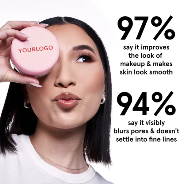 Private Label Face Makeup Pink Matte Setting Loose Powder — изображение 11
