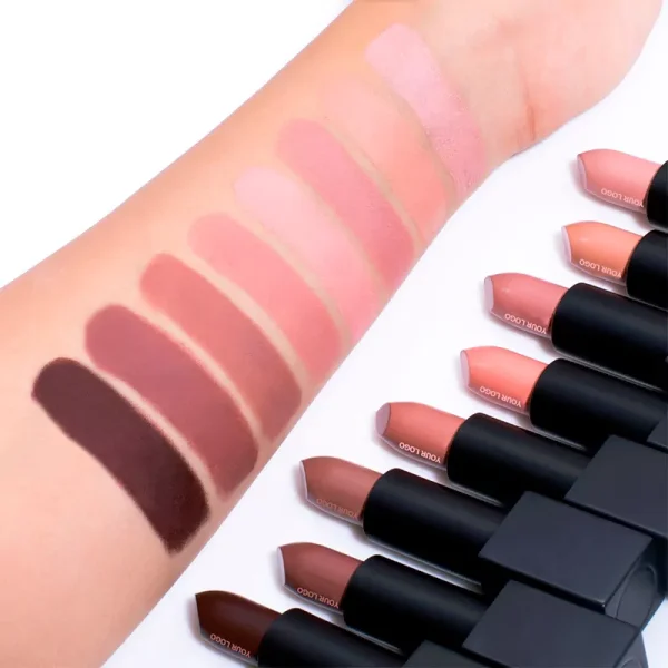 Private Label Nude Lipstick Matte Vegan Waterproof Lip Balm Stick Red Lipstick - Image 8