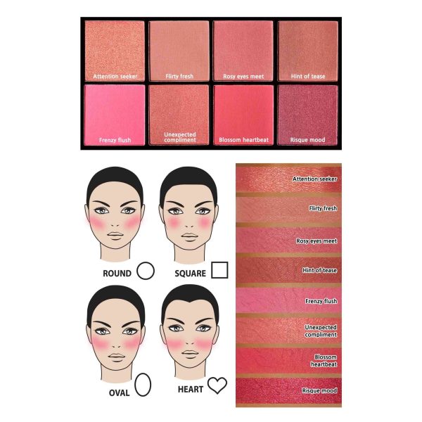 Palet Penyorot Perona Pipi 3 In 1
