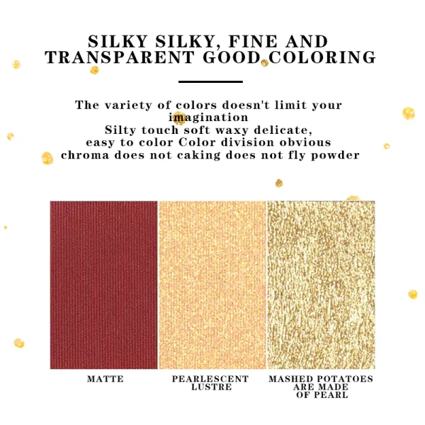 Custom Logo Christmas Eyeshadow Palette Vegan Glitter Eye Shadow Pigment Palette - Image 6