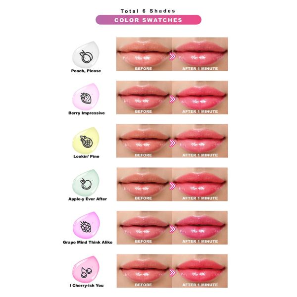 Color Changing Lip Oil 6 Shapes