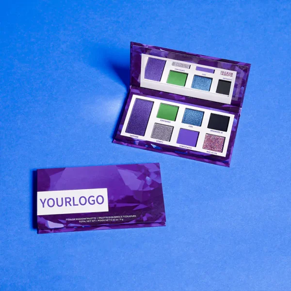 Custom High Pigment Eyeshadow Palette Purple Matte Shimmer Eye Shadow Palette – Bild 3
