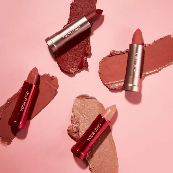 Custom Red Lip Balm Stick Vegan Waterproof Matte Lip Stick Nude Velvet Lipstick – Bild 8