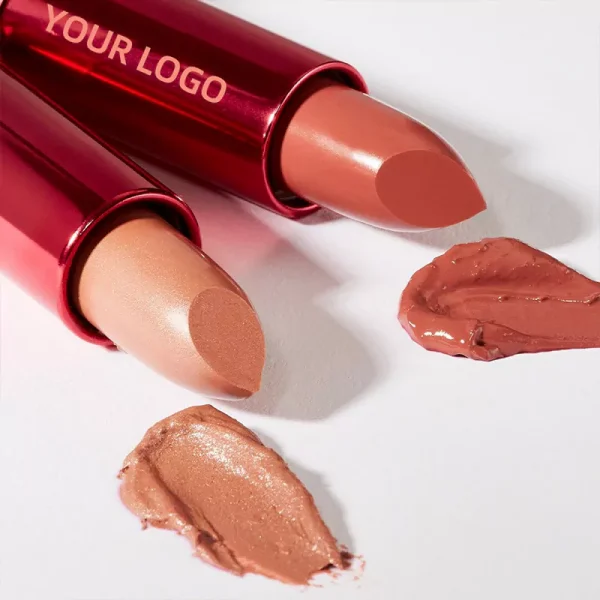 Custom Red Lip Balm Stick Vegan Waterproof Matte Lip Stick Nude Velvet Lipstick – Bild 4