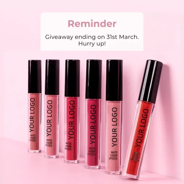 6pcs matte liquid lipstick