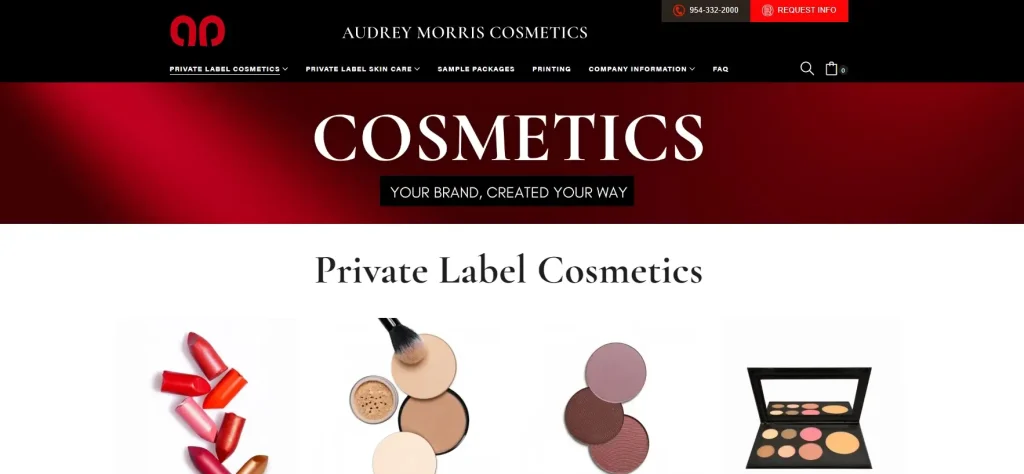 audrey morris cosmetics