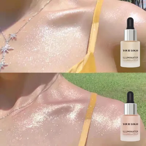 glitter highlighter makeup