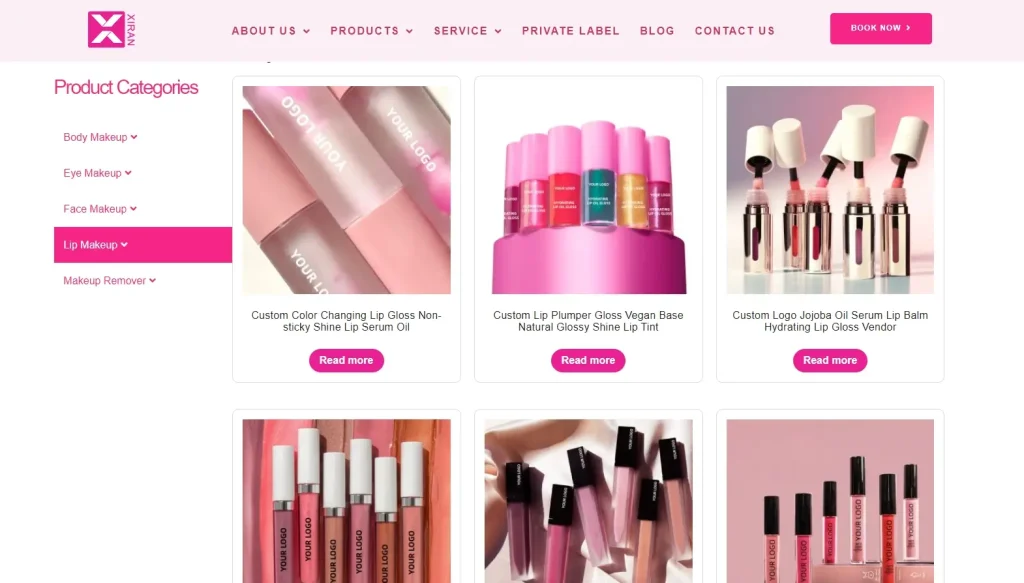 xiran cosmetics products