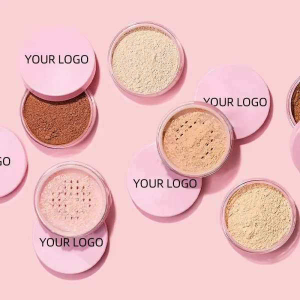 pink translucent loose setting powder