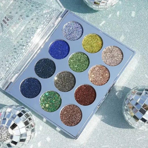 pressed glitter eyeshadow palette