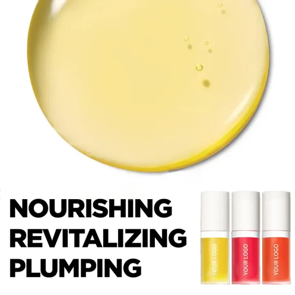 private label natural vegan fruit extract hydrating colour changing lip oil