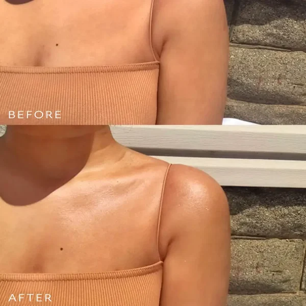 private label illuminating body shimmer oil with 24k gold