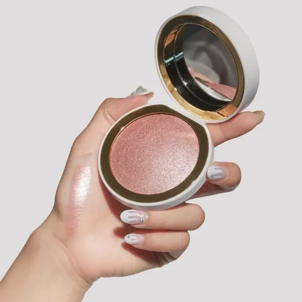 private label 8 color cruelty free shimmer highlighter pressed powder