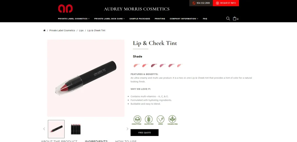 lip and cheek tint audreymorriscosmetics