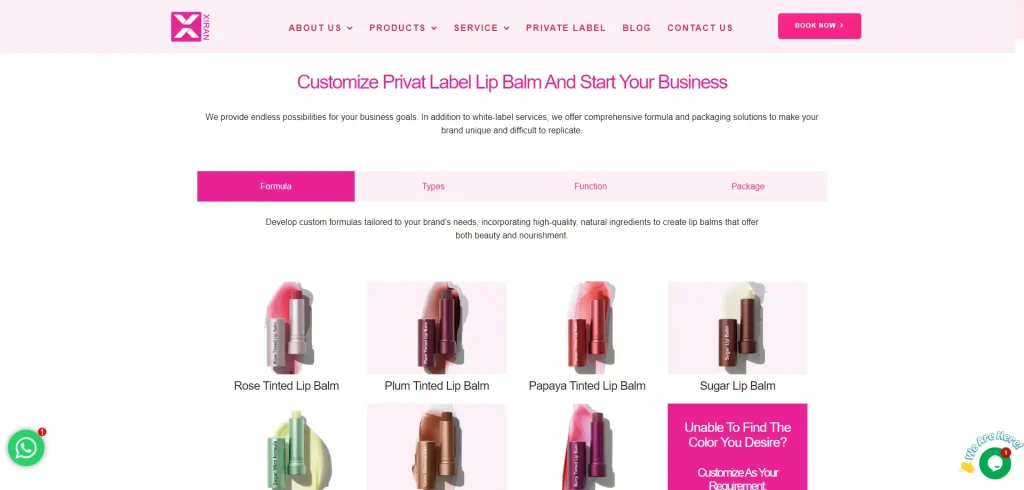 lip balm manufacturer xirancosmetics