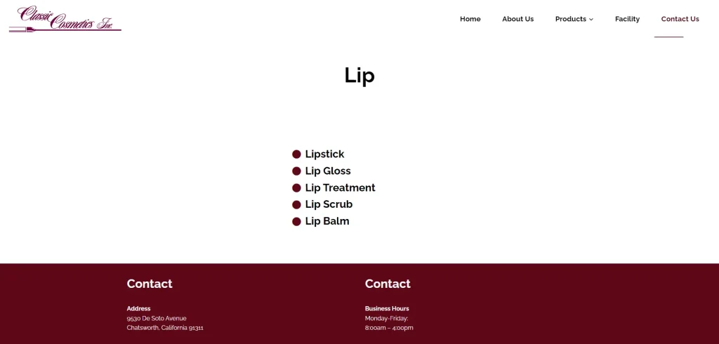 lip classic cosmetics inc.