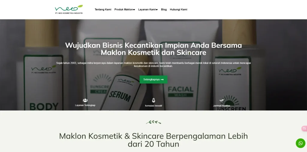 neo kosmetika industri