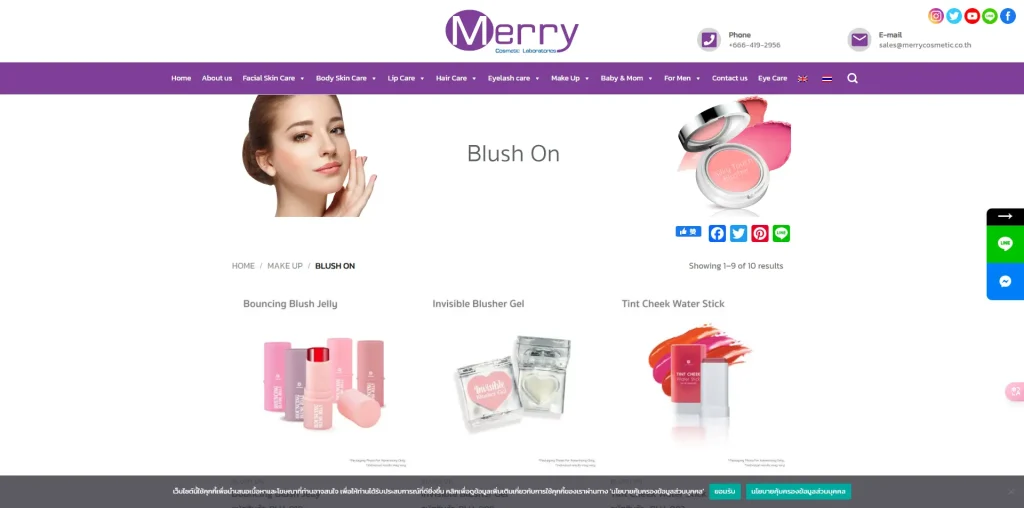 blush on merrycosmetic