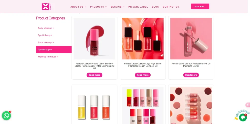 lip oil – xiran makeup manufacturer