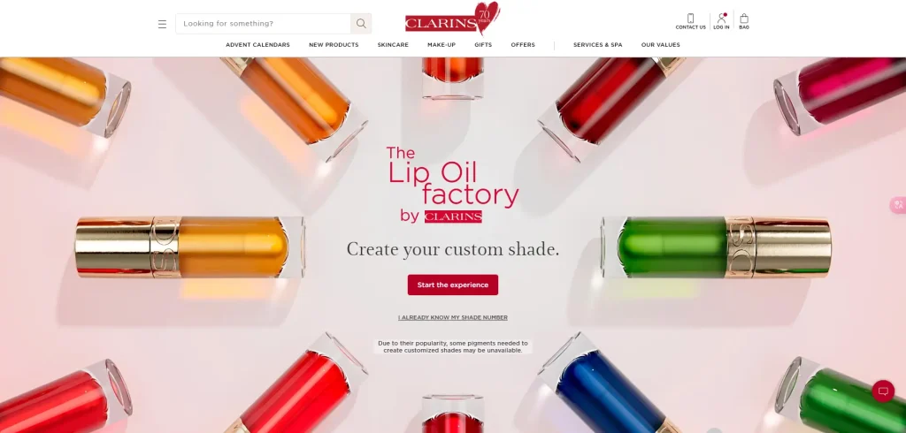 lip oil factory clarins