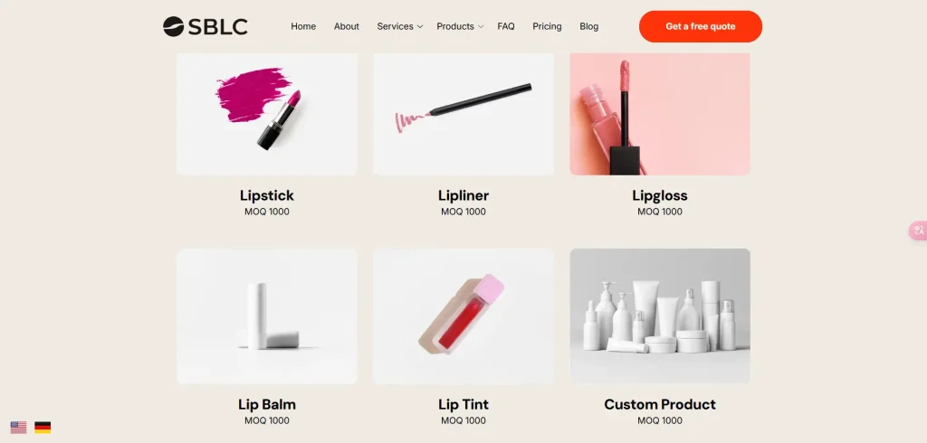 lip products sblc cosmetics