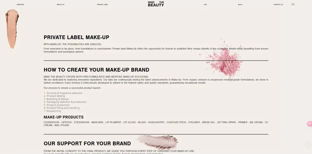 mind the beauty blush