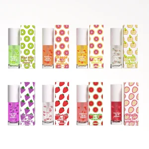 private label vitamin e fruity tinted lip oil