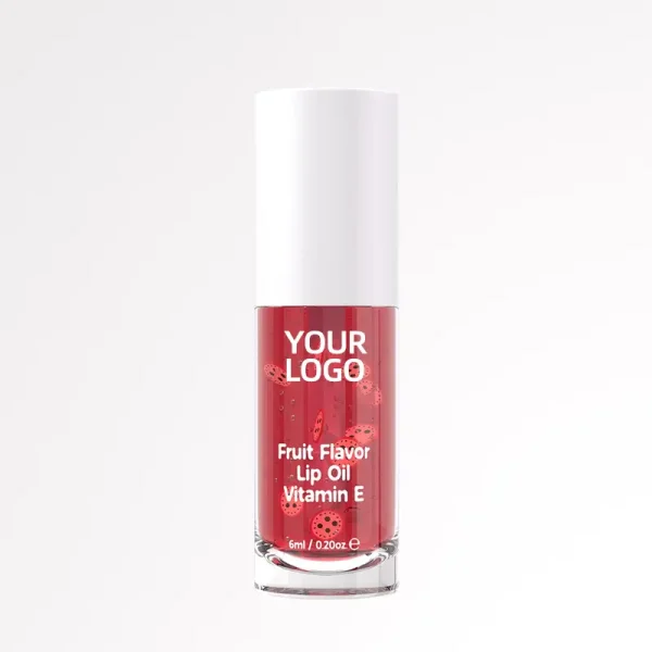 private label vitamin e fruity tinted lip oil