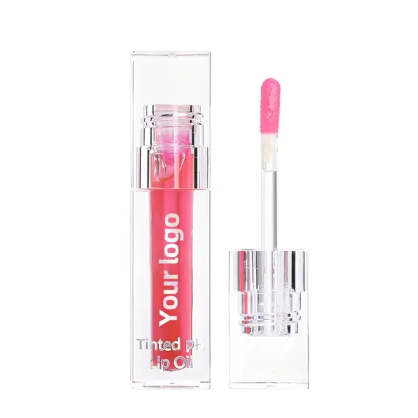 huile à lèvres hydratante et transparente à ph changeant de couleur, marque de distributeur