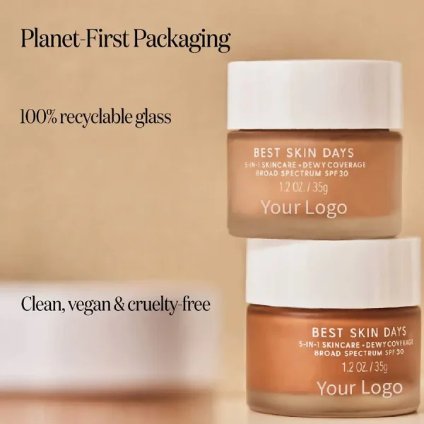 private label whipped tinted moisturizer with spf 30 foundation