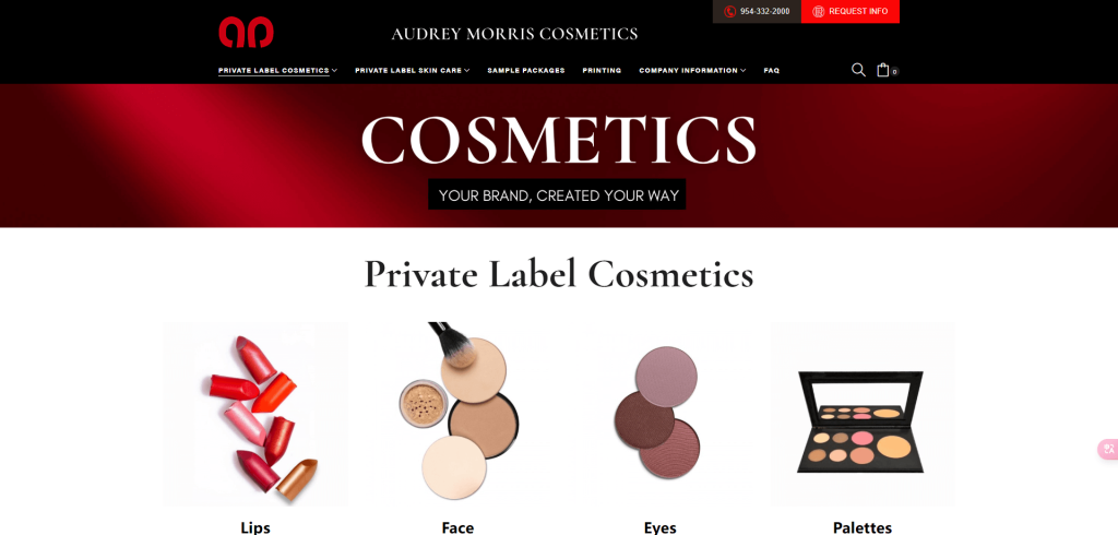 audrey morris cosmetics USA