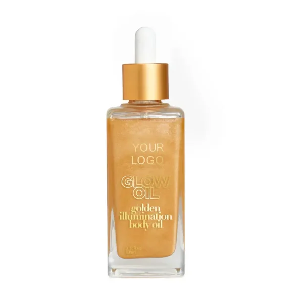 marque de distributeur luminous golden face body glow oil