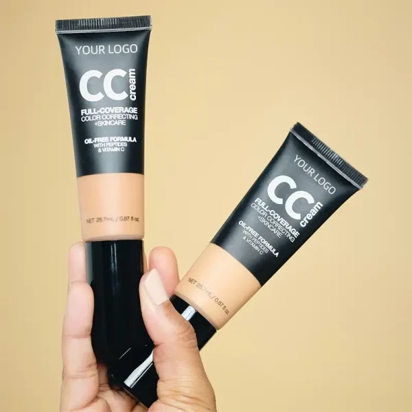 private label full coverage color correcting cc cream concealer