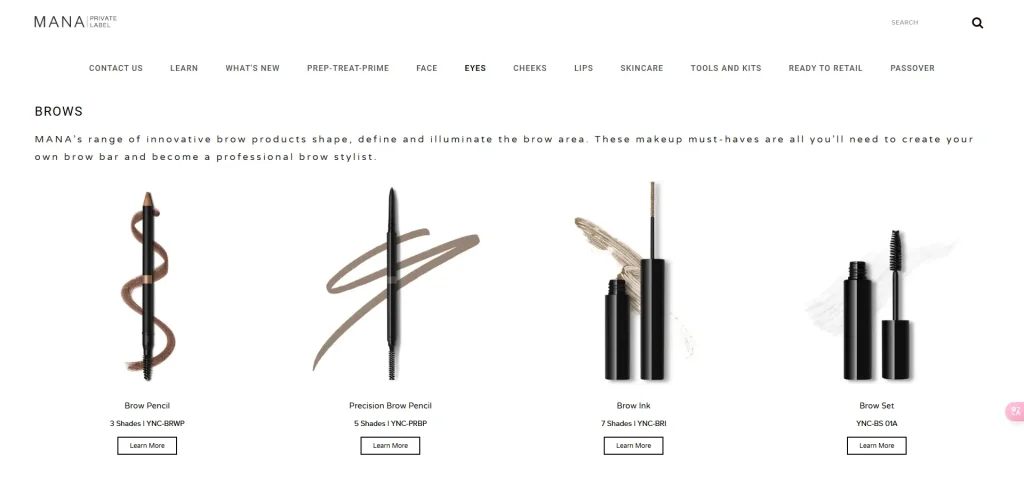 mana private label USA