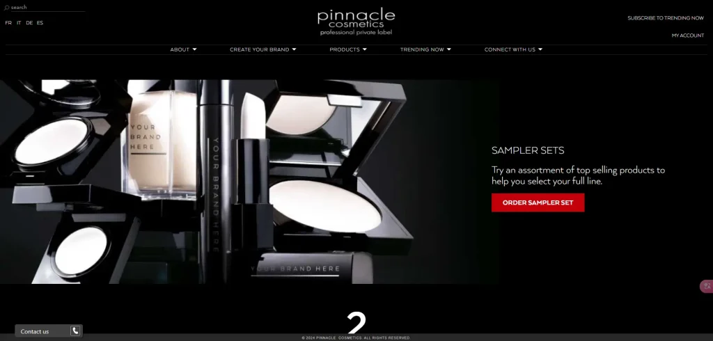 pinnacle cosmetics CANADA