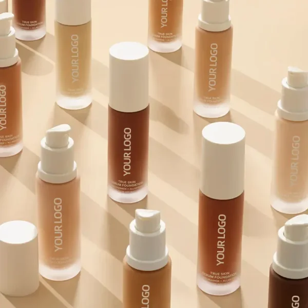 marque de distributeur fond de teint sérum mat à couverture totale avec niacinamide allantoïne