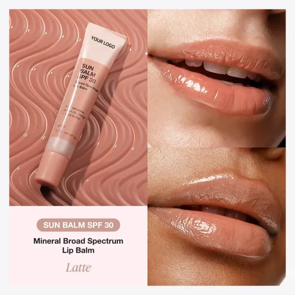 private label mineral broad spectrum spf 30 tinted lip balm