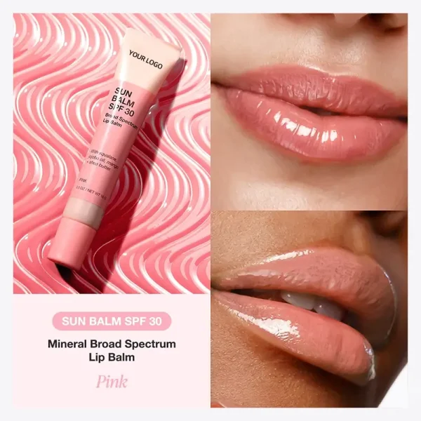 private label mineral broad spectrum spf 30 tinted lip balm