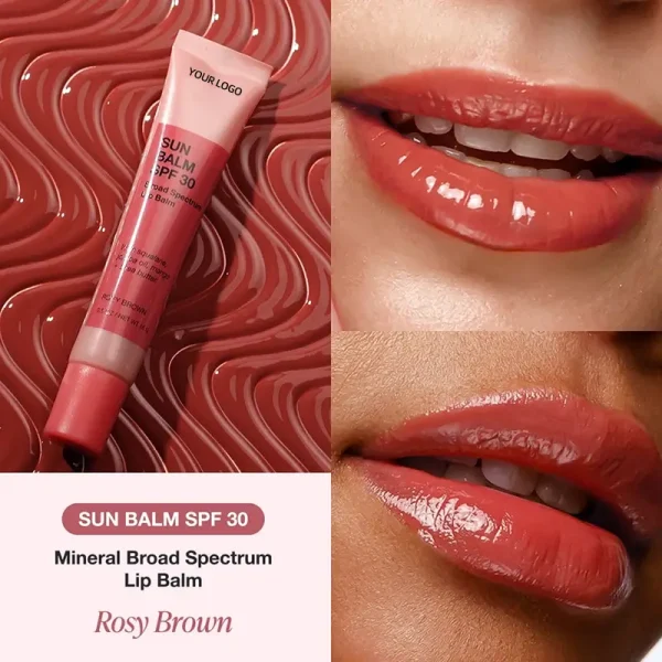 private label mineral broad spectrum spf 30 tinted lip balm