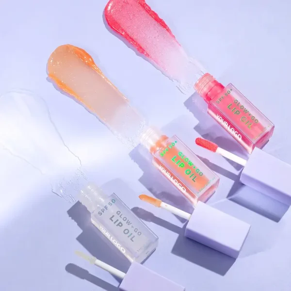 private label fruit crystal jelly spf 50 lip oil