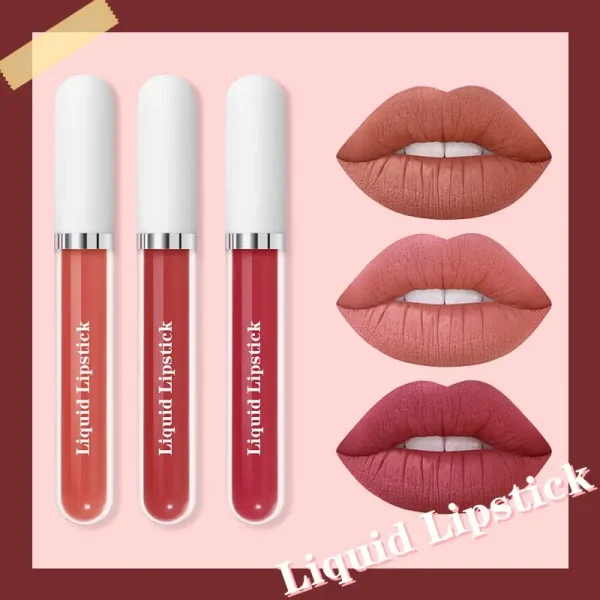 private label custom long lasting high pigment matte lip gloss duplicate [#8496]