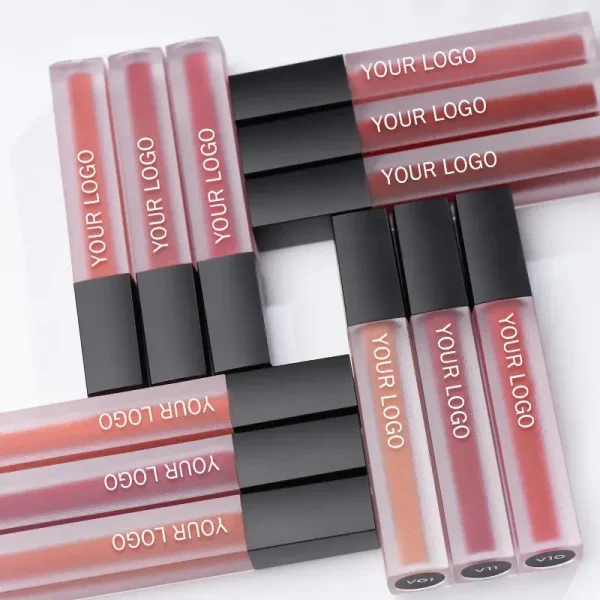 private label custom long lasting high pigment matte lip gloss