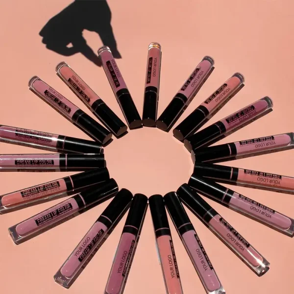 private label custom vegan nude matte liquid lipstick